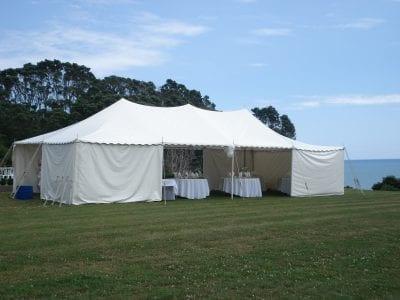 white 6m x 12m marquee