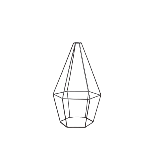 Lamp Shade - Black Diamond Shaped