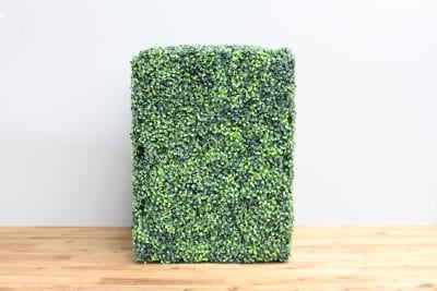 artificial box hedge column