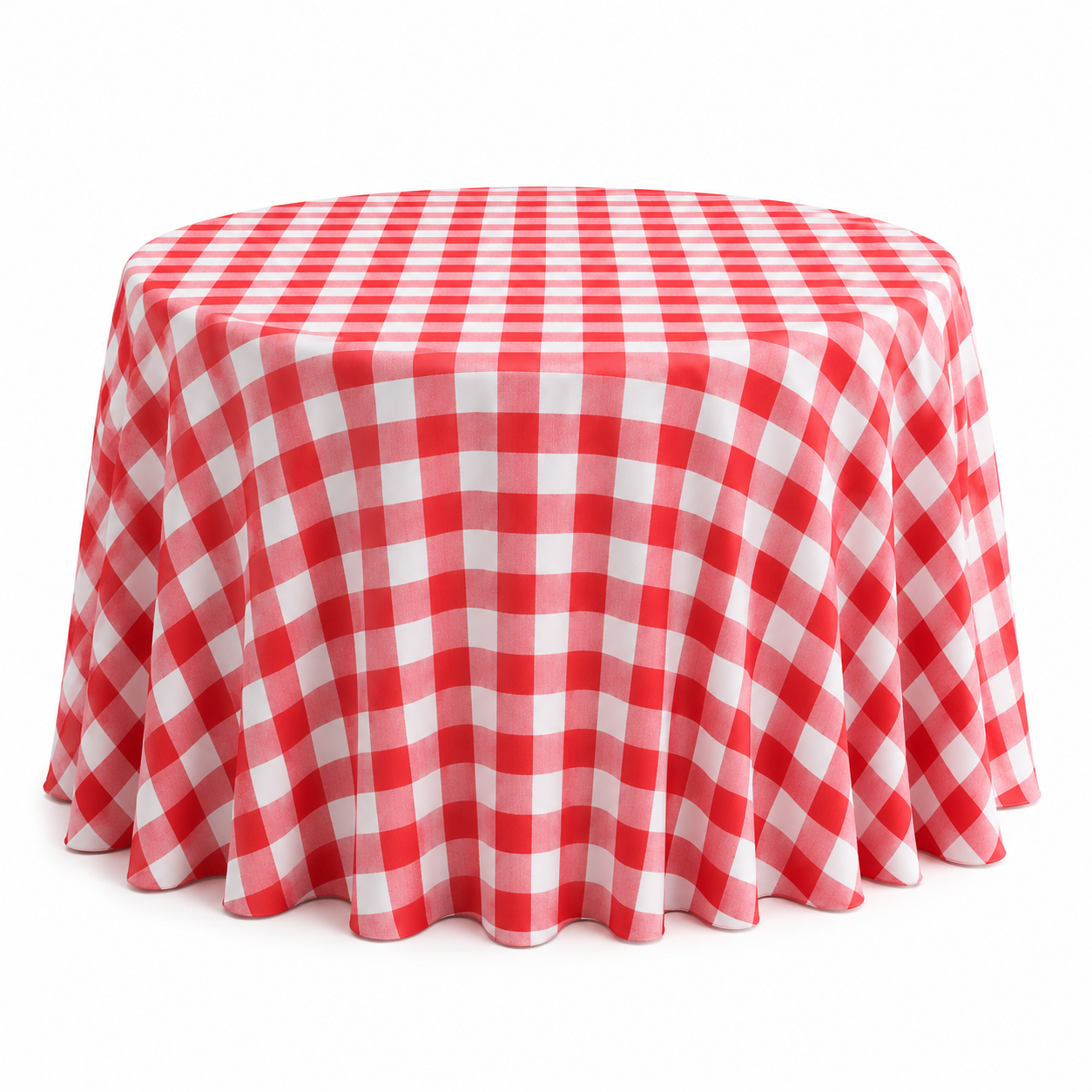 Tablecloth Round - Red Check