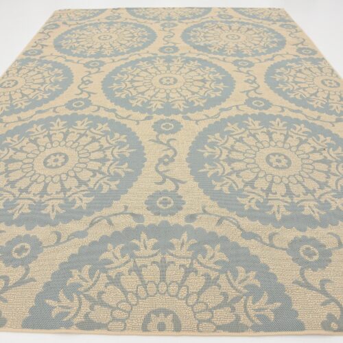 Outdoor Mat - Botanical Blue