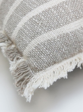 Cushion - Beige Stripe - Image 2