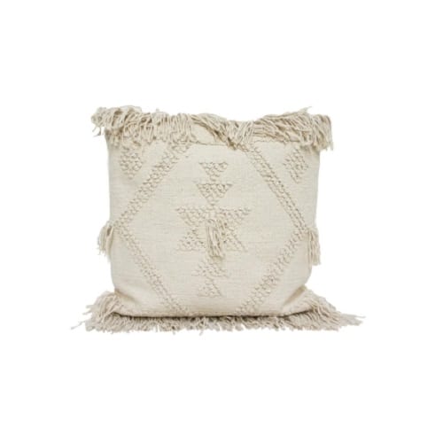 Cushion - Natural with Fringe Mexi