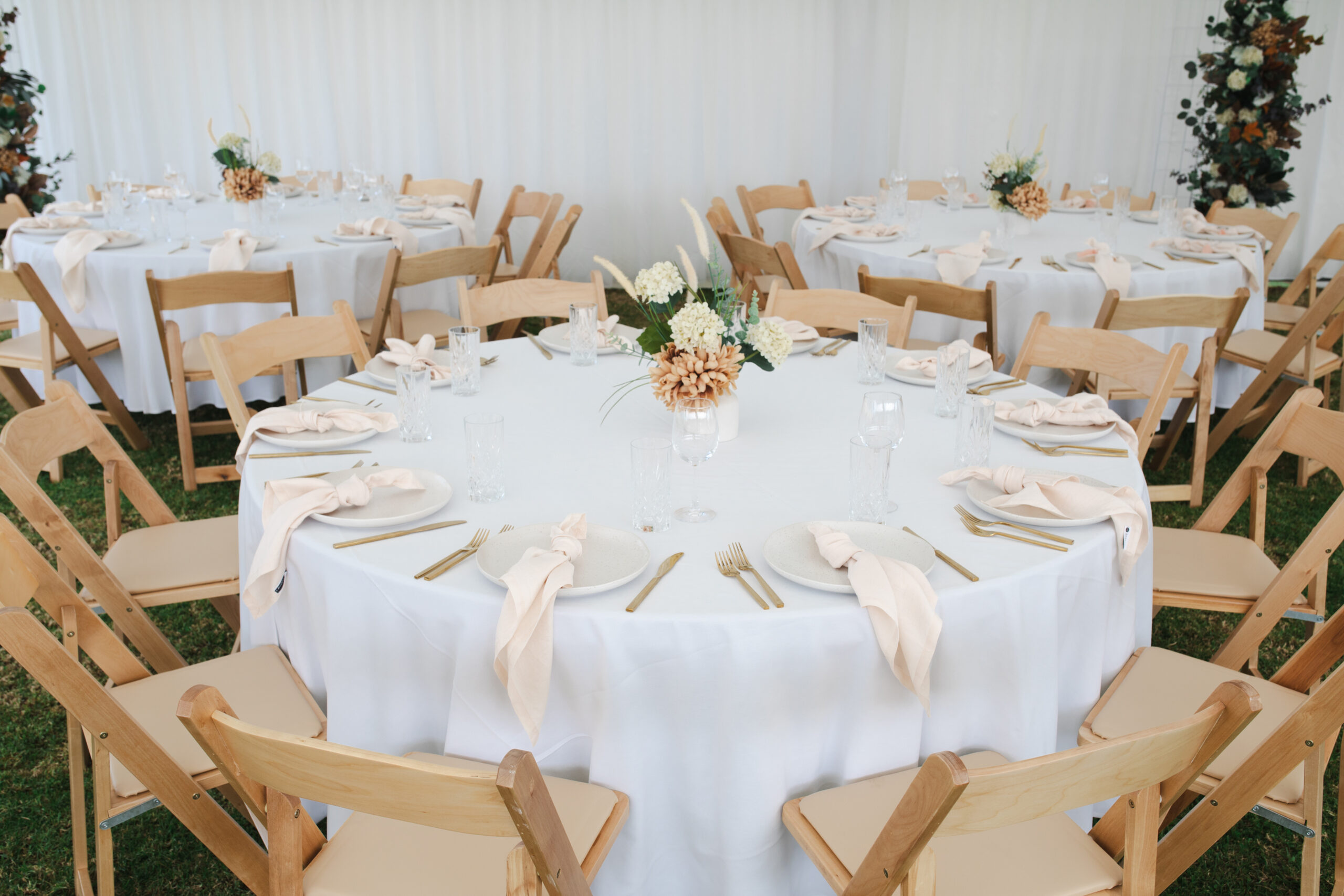 Bella Wooden Chair for a Wedding Reception